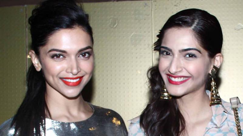 Deepika Padukone and Sonam Kapoor Deepika Padukone and Sonam Kapoor