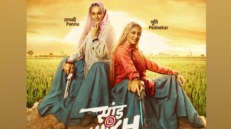 Saand Ki Aankh poster. Saand Ki Aankh poster.