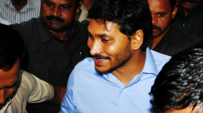 YSRC leader Y.S. Jagan Mohan Reddy arrives at the CBI court in Hyderabad on Friday. (Photo: DC) YSRC leader Y.S. Jagan Mohan Reddy arrives at the CBI court in Hyderabad on Friday. (Photo: DC)
