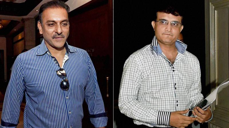 Ganguly and Shastri have not been in good books since 2016. (Photo: PTI) Ganguly and Shastri have not been in good books since 2016. (Photo: PTI)