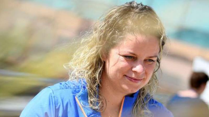 Kim Clijsters says she is going to plough ahead with her tennis comeback despite losing her return match 6-2, 7-6 (8/6) to Garbine Muguruza in the opening round of the WTA event in Dubai. (Photo:AFP) Kim Clijsters says she is going to plough ahead with her tennis comeback despite losing her return match 6-2, 7-6 (8/6) to Garbine Muguruza in the opening round of the WTA event in Dubai. (Photo:AFP)