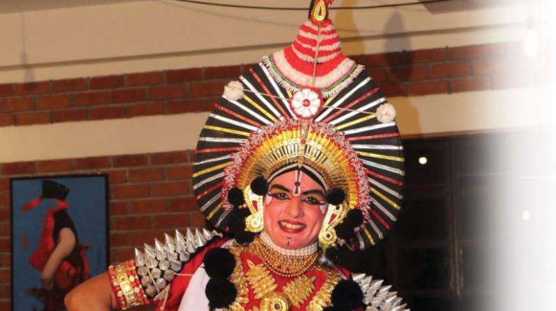 A still of a Yakshagana artiste from a previous show. A still of a Yakshagana artiste from a previous show.