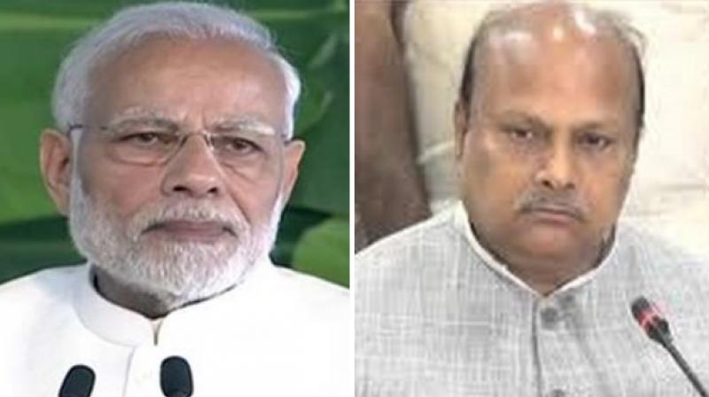 'Who is a bigger anaconda than (Prime Minister) Narendra Modi. He himself is the anaconda, who swallowed all the institutions like CBI, RBI etc,' Yanamala Ramakrishnudu claimed. (Photo: ANI) 'Who is a bigger anaconda than (Prime Minister) Narendra Modi. He himself is the anaconda, who swallowed all the institutions like CBI, RBI etc,' Yanamala Ramakrishnudu claimed. (Photo: ANI)