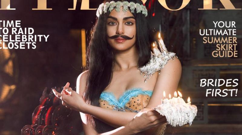 Adah Sharma on the magazine cover. Adah Sharma on the magazine cover.