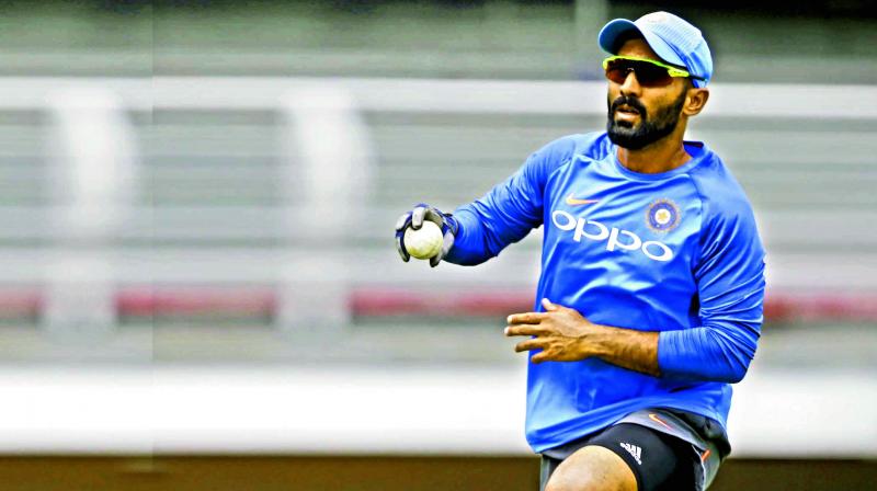 Dinesh Karthik, in his reply, has informed through a four-point submission that he went to Port of Spain on coach Brendon McCullum's request. (Photo: File) Dinesh Karthik, in his reply, has informed through a four-point submission that he went to Port of Spain on coach Brendon McCullum's request. (Photo: File)