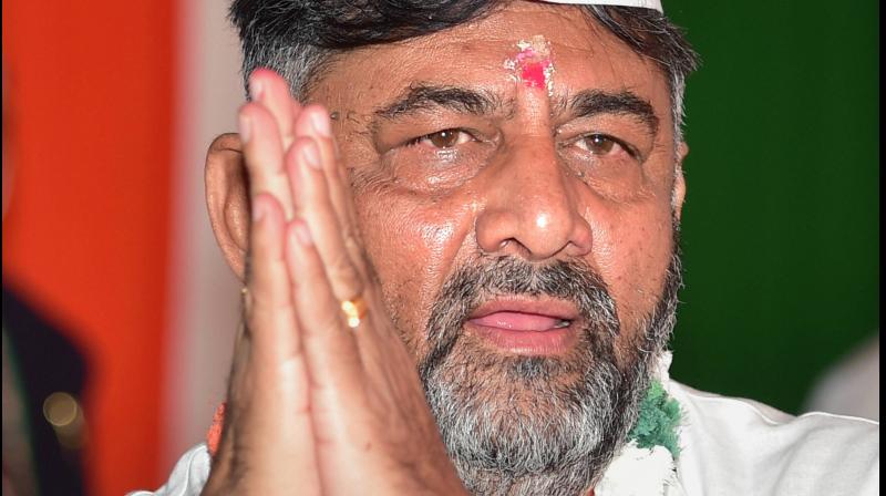 DK Shivakumar takes charge as Congress state unit president in an online event. (PTI photo)