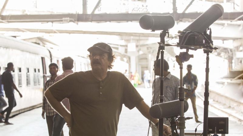 Majid Majidi on the sets of the film. Majid Majidi on the sets of the film.