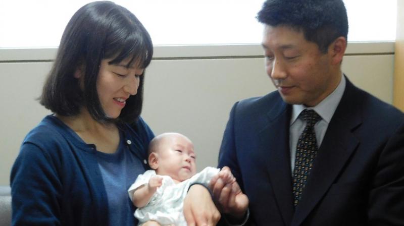 The world's smallest baby boy, who was born in October in Japan weighing as much as an apple, is now ready for the outside world. (Photo: AFP) The world's smallest baby boy, who was born in October in Japan weighing as much as an apple, is now ready for the outside world. (Photo: AFP)