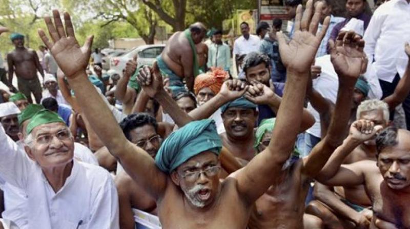 The farmers are protesting at Jantar Mantar for nine days demanding farm loan waiver, crop insurance and setting up of the Cauvery Management Board by the Centre. (Photo: PTI) The farmers are protesting at Jantar Mantar for nine days demanding farm loan waiver, crop insurance and setting up of the Cauvery Management Board by the Centre. (Photo: PTI)