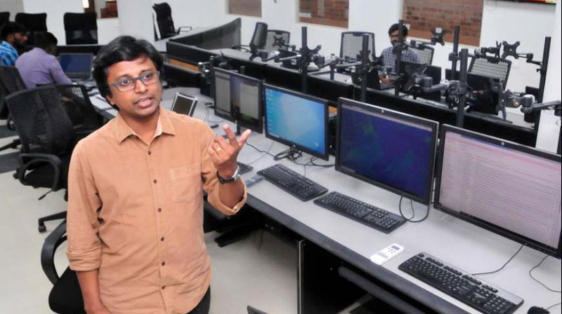 KSDMA member-secretary Sekhar Lukose Kuriakose at the control room of the newly-inaugurated state disaster management authority headquarters in Thiruvanthapuram on Wednesday. (Photot: A.V.MUZAFAR ) KSDMA member-secretary Sekhar Lukose Kuriakose at the control room of the newly-inaugurated state disaster management authority headquarters in Thiruvanthapuram on Wednesday. (Photot: A.V.MUZAFAR )