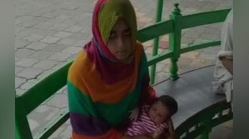 'My husband and his family abused me and have asked to get a bike and money from my parents as I have given birth to a girl and not a boy child,' the victim said. (Photo: ANI) 'My husband and his family abused me and have asked to get a bike and money from my parents as I have given birth to a girl and not a boy child,' the victim said. (Photo: ANI)