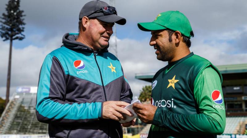 According to a source, Mickey Arthur suggested to the members that Shahdab Khan should replace Sarfaraz Ahmed as captain in the limited-over formats while Babar Azam should be given the reins of the Test side. (Photo:AFP) According to a source, Mickey Arthur suggested to the members that Shahdab Khan should replace Sarfaraz Ahmed as captain in the limited-over formats while Babar Azam should be given the reins of the Test side. (Photo:AFP)
