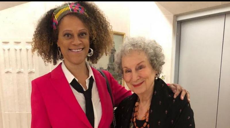 It means Atwood and Evaristo will split the 50,000 pound (USD 63,000) Booker Prize purse. (Photo: Twitter) It means Atwood and Evaristo will split the 50,000 pound (USD 63,000) Booker Prize purse. (Photo: Twitter)