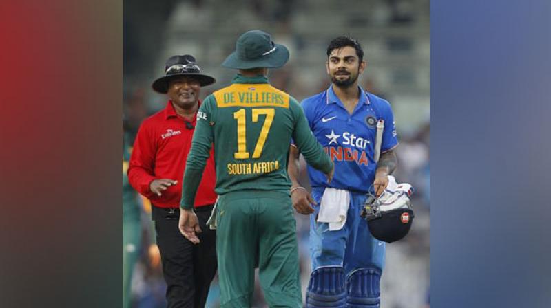 De Villiers, who retired from international cricket in May last year, moreover, said there are lot similarities between him and Kohli. (Photo: ANI) De Villiers, who retired from international cricket in May last year, moreover, said there are lot similarities between him and Kohli. (Photo: ANI)