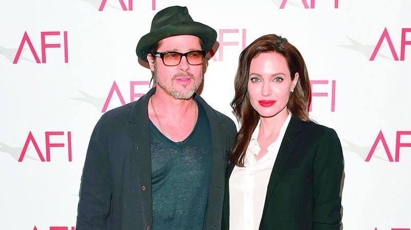 Brad Pitt and Angelina Jolie when they were married. Brad Pitt and Angelina Jolie when they were married.