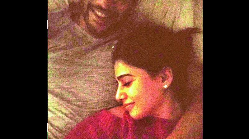 Samantha with fiancé Naga Chaitanya Samantha with fiancé Naga Chaitanya