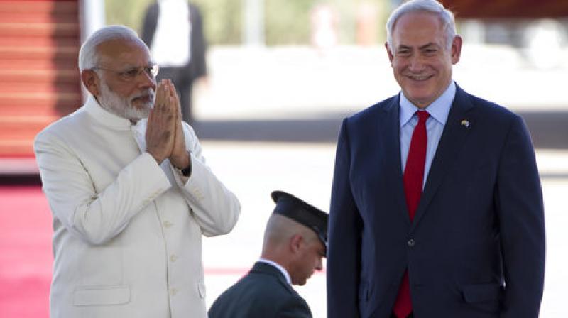 Indian Prime Minister Narendra Modi and Israeli Prime Minister Benjamin Netanyahu. (Photo: AP) Indian Prime Minister Narendra Modi and Israeli Prime Minister Benjamin Netanyahu. (Photo: AP)