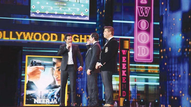 Karan Johar, Varun Dhawan and Saif Ali Khan may seem like an unlikely trio to make headlines Karan Johar, Varun Dhawan and Saif Ali Khan may seem like an unlikely trio to make headlines