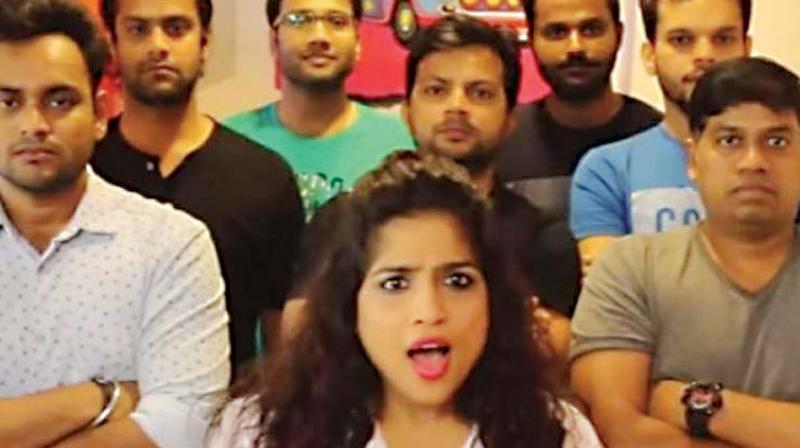 The new jingle: Sadke ye teri saari broke-broke, galiyon ki naliyan bhi choke-choke (All your roads are broken, the drains are choked too) The new jingle: Sadke ye teri saari broke-broke, galiyon ki naliyan bhi choke-choke (All your roads are broken, the drains are choked too)