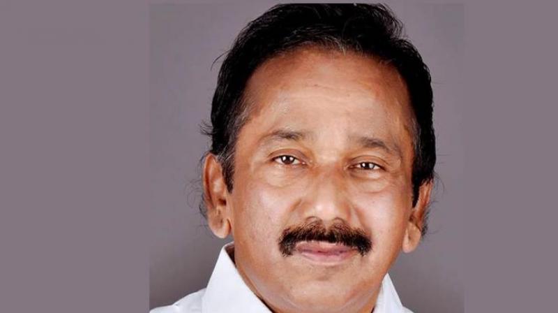 Nationalist Congress Party Kerala unit President Uzhavoor Vijayan had been put on ventilator support for the last two days but died on Sunday morning, the hospital spokesman said. (Photo: Facebook) Nationalist Congress Party Kerala unit President Uzhavoor Vijayan had been put on ventilator support for the last two days but died on Sunday morning, the hospital spokesman said. (Photo: Facebook)
