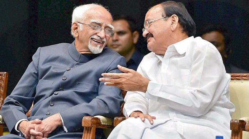 Hamid Ansari and Venkaiah Naidu Hamid Ansari and Venkaiah Naidu