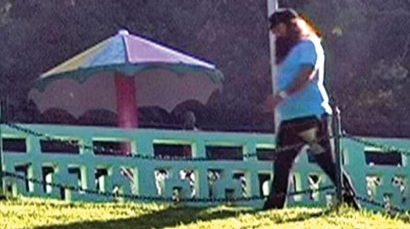 Dera Sacha Sauda head Gurmeet Ram Rahim Singh taking a walk at the Government Botanical Garden at Ooty in May 2011 Dera Sacha Sauda head Gurmeet Ram Rahim Singh taking a walk at the Government Botanical Garden at Ooty in May 2011