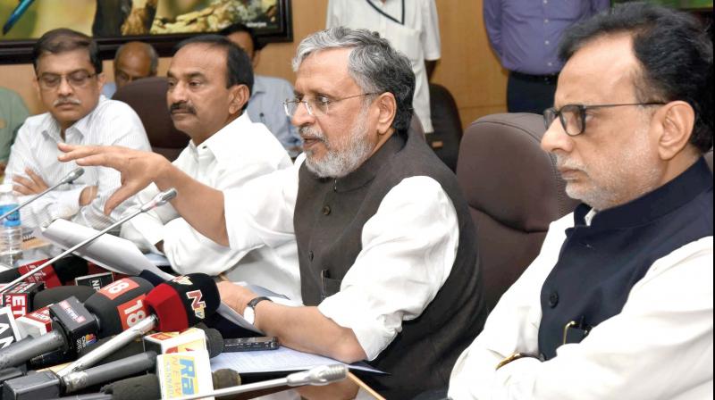 Bihar Dy CM Bihar Sushil Kumar Modi in Bengaluru on Saturday Bihar Dy CM Bihar Sushil Kumar Modi in Bengaluru on Saturday