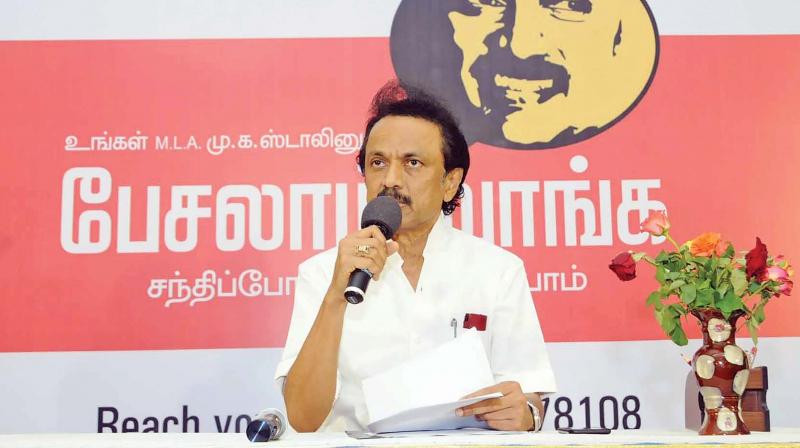 DMK working president M K Stalin exuded confidence that the opposition party would script a "major victory" in the bypoll. (Photo: File) DMK working president M K Stalin exuded confidence that the opposition party would script a "major victory" in the bypoll. (Photo: File)