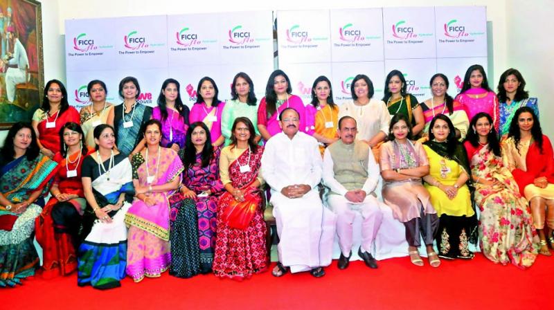 The ladies of the Ficci Ladies Organisation had quite an enriching Saturday as they were joined by Vice-President M. Venkaiah Naidu The ladies of the Ficci Ladies Organisation had quite an enriching Saturday as they were joined by Vice-President M. Venkaiah Naidu