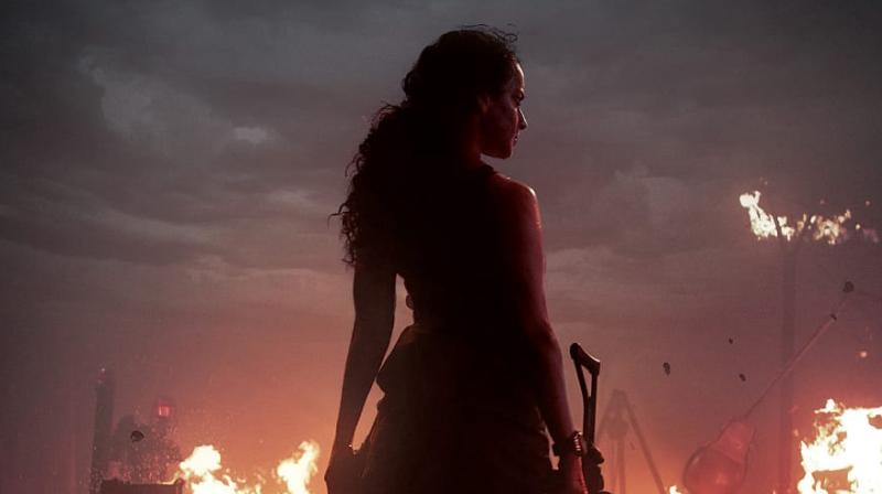 Kangana Ranaut's first look in Dhaakad. (Photo: Twitter) Kangana Ranaut's first look in Dhaakad. (Photo: Twitter)