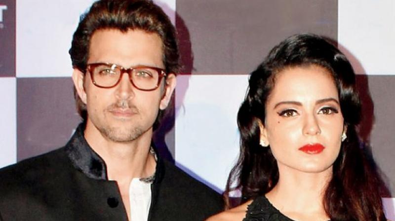 Hrithik Roshan and Kangana Ranaut. Hrithik Roshan and Kangana Ranaut.