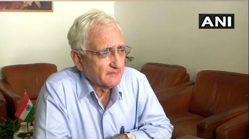 'No matter what happens we won't leave the party,' Salman Khurshid said. (Photo: ANI) 'No matter what happens we won't leave the party,' Salman Khurshid said. (Photo: ANI)