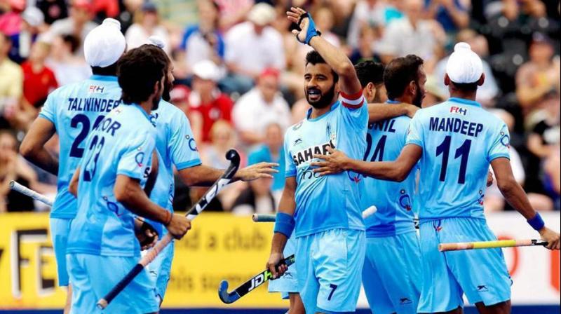 The team got off to a dominant start, controlling the ball rather swiftly, passing around neatly and quickly to penetrate the Japanese circle. (Photo: PTI) The team got off to a dominant start, controlling the ball rather swiftly, passing around neatly and quickly to penetrate the Japanese circle. (Photo: PTI)