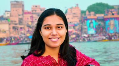  The burqa-clad Nazma Aapi’s political commentary has made Saloni Gaur a national sensation