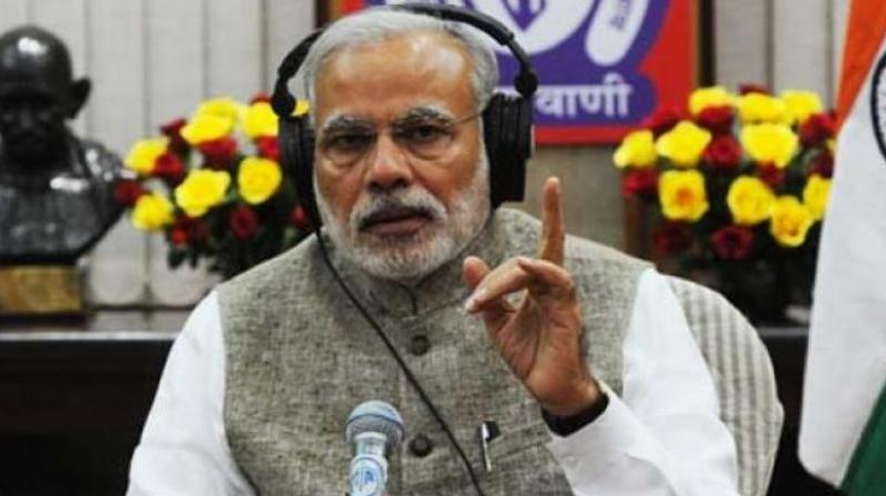 Modi recalled Mahatma Gandhi's words that 'to forget how to dig earth and to tend the soil, is to forget ourselves'. (Photo: PTI/File) Modi recalled Mahatma Gandhi's words that 'to forget how to dig earth and to tend the soil, is to forget ourselves'. (Photo: PTI/File)
