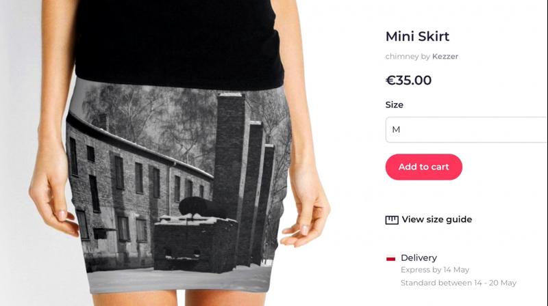 A screen grab from the site of an online vendor showing an Auschwitz themed product for sale. (Photo: AP) A screen grab from the site of an online vendor showing an Auschwitz themed product for sale. (Photo: AP)