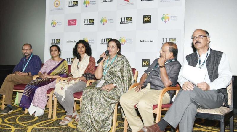 Women directors during an interactive session. Women directors during an interactive session.