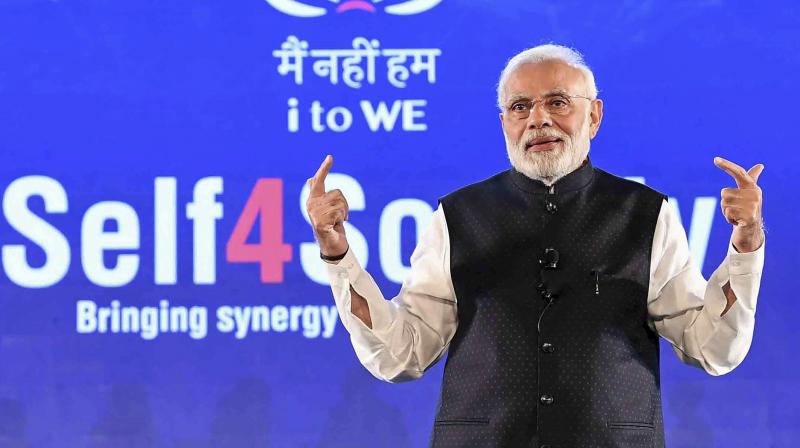 This is the second time that Prime Minister Narendra Modi has stood up for corporate India. (Photo: PTI) This is the second time that Prime Minister Narendra Modi has stood up for corporate India. (Photo: PTI)