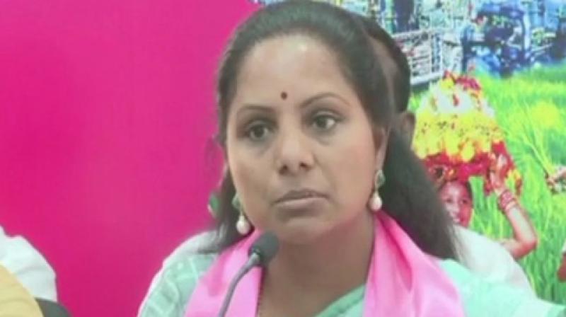 Addressing media here on the last day of campaigning for the first phase of polls, Kavitha said, 'BJP says that they are the only party having patriotism in the country, but actually they don't have it because patriotism doesn't only support one religion. '(Photo: ANI) Addressing media here on the last day of campaigning for the first phase of polls, Kavitha said, 'BJP says that they are the only party having patriotism in the country, but actually they don't have it because patriotism doesn't only support one religion. '(Photo: ANI)