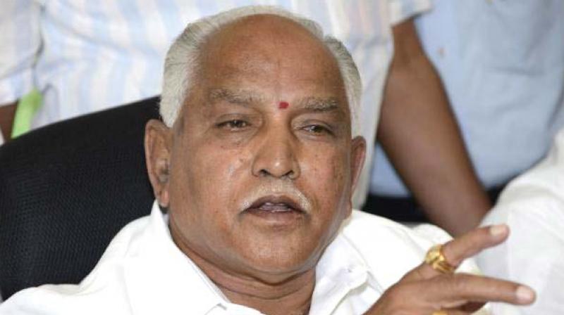 BJP state president B.S. Yeddyurappa BJP state president B.S. Yeddyurappa