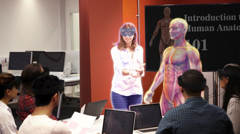 The AjnaLens basically displays holograms on the display, thus integrating AR objects with reality. The AjnaLens basically displays holograms on the display, thus integrating AR objects with reality.