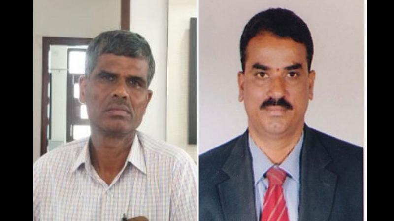 The duo was arrested from their residence and teams seized ACB ID cards from their possession. (Photo: ANI) The duo was arrested from their residence and teams seized ACB ID cards from their possession. (Photo: ANI)