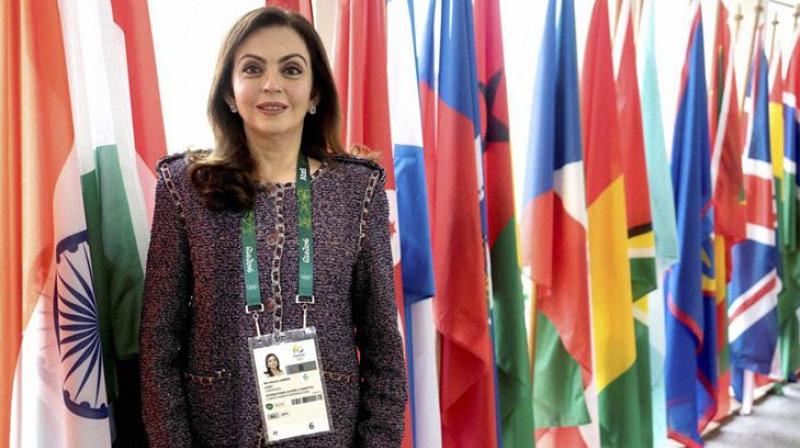 Nita Ambani is one of the 16 members of the Olympic Channel Commission headed by United States Olympic Committee Chairman Lawrence Francis Probst. (Photo: PTI) Nita Ambani is one of the 16 members of the Olympic Channel Commission headed by United States Olympic Committee Chairman Lawrence Francis Probst. (Photo: PTI)