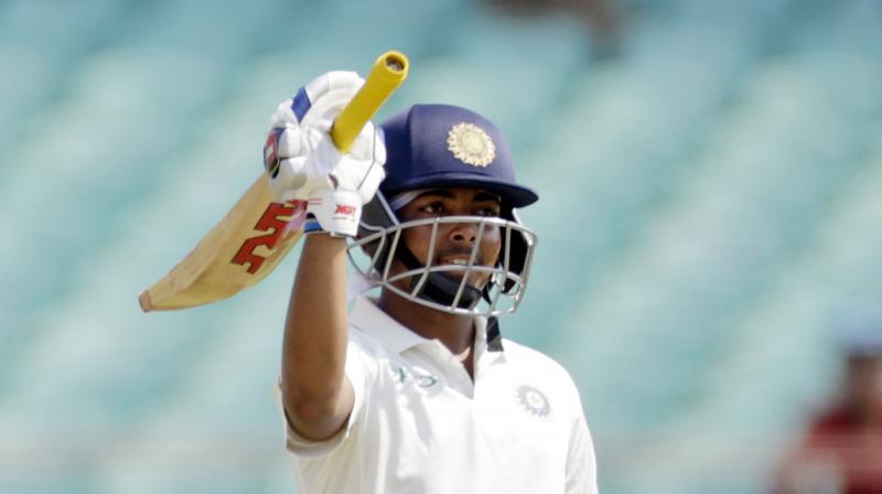 Hailed as a child prodigy, Shaw had a cracking Test debut against the West Indies team, hitting 134 off 154 balls in the first Test against Rajkot. The knock led to a media frenzy and a series of comments on how he is destined for greatness. (Photo: AP) Hailed as a child prodigy, Shaw had a cracking Test debut against the West Indies team, hitting 134 off 154 balls in the first Test against Rajkot. The knock led to a media frenzy and a series of comments on how he is destined for greatness. (Photo: AP)