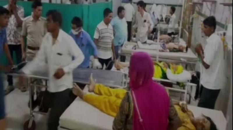 The injured have been admitted to a nearby hospital. (Photo: ANI) The injured have been admitted to a nearby hospital. (Photo: ANI)