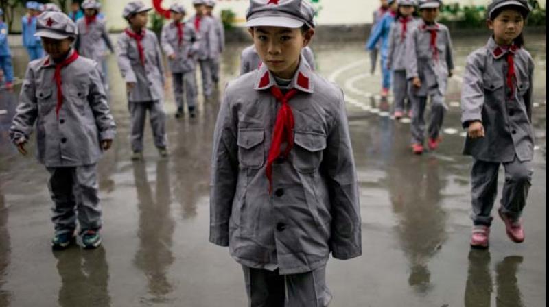 Students at the Yang Dezhi 'Red Army' elementary school in Wenshui, in China's Guizhou province. (Photo: AFP) Students at the Yang Dezhi 'Red Army' elementary school in Wenshui, in China's Guizhou province. (Photo: AFP)