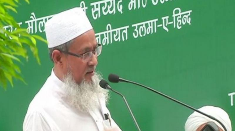 'The enemy has made Kashmir a battlefield using Kashmiris as a shield,' Jamiat in its resolution said. (Photo: ANI) 'The enemy has made Kashmir a battlefield using Kashmiris as a shield,' Jamiat in its resolution said. (Photo: ANI)