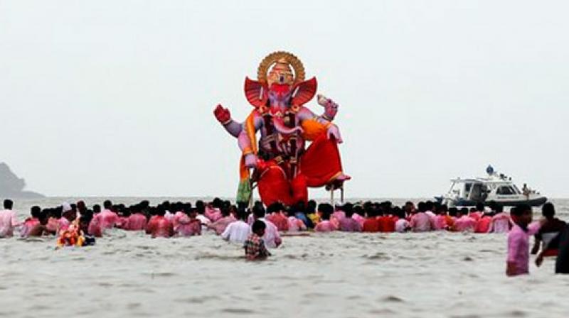 Police said one Gyaneshwar and Sagar, both residents of Bandlaguda, near the police Academy, took out Ganesh processions from their colonies and were going to the immersion point. (Representational image) Police said one Gyaneshwar and Sagar, both residents of Bandlaguda, near the police Academy, took out Ganesh processions from their colonies and were going to the immersion point. (Representational image)