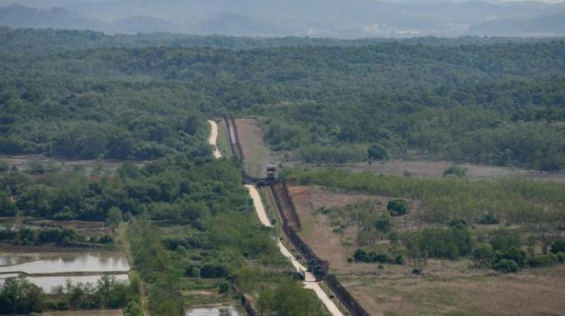 A general view of the south fence of the Demilitarized Zone (DMZ). Tens of thousands of Chinese tourists are believed to visit North Korea every year, with many crossing via train through the Chinese border city of Dandong. (Photo: AFP | representational) A general view of the south fence of the Demilitarized Zone (DMZ). Tens of thousands of Chinese tourists are believed to visit North Korea every year, with many crossing via train through the Chinese border city of Dandong. (Photo: AFP | representational)