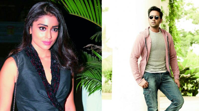 Shriya Saran and Vishnu Manchu Shriya Saran and Vishnu Manchu